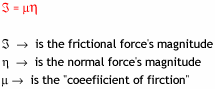 Friction formla